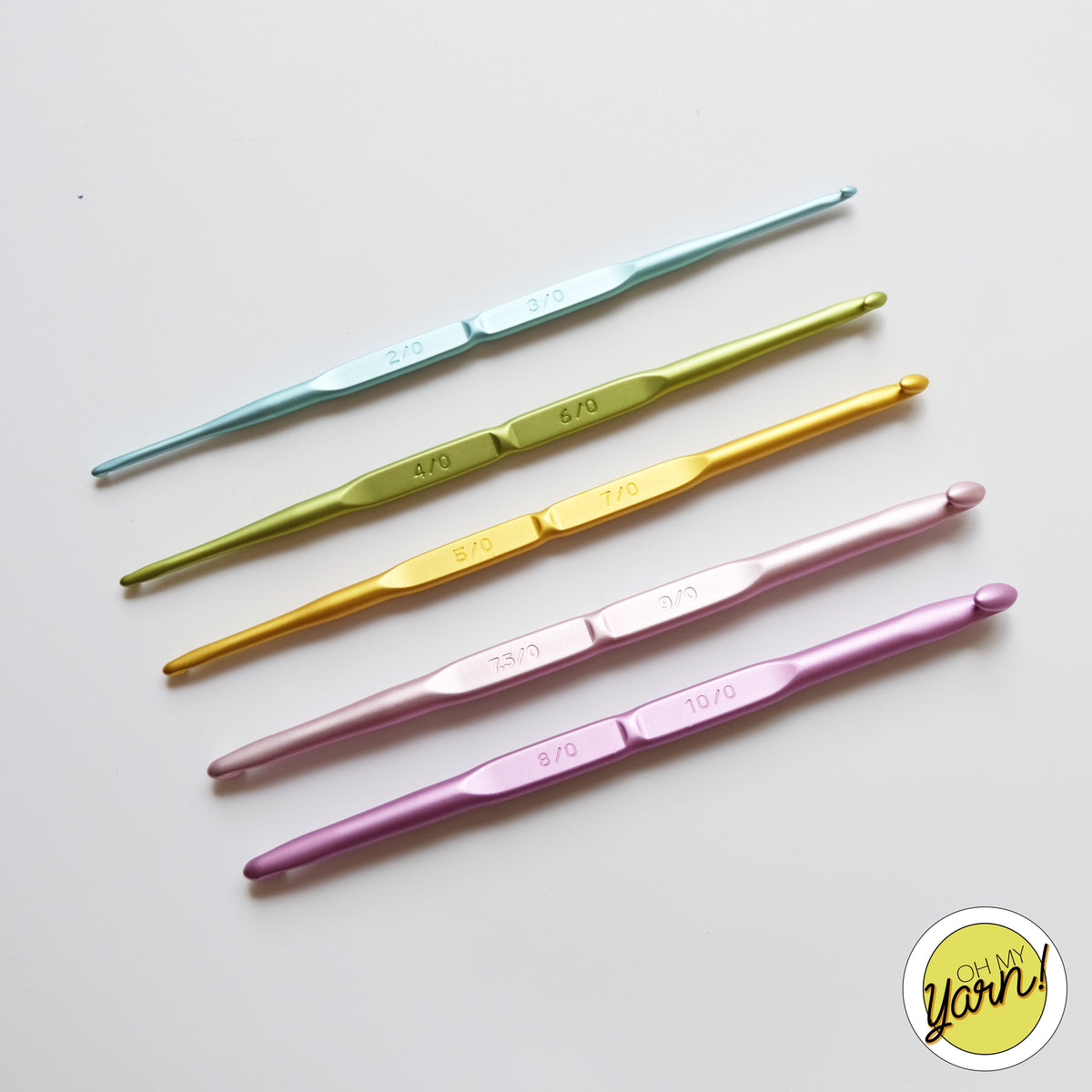 Oh My Yarn Tulip Sorbet Double Ended Crochet Hooks OhMyYarn