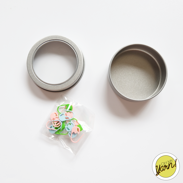 TULIP Stitch Marker with Tin Can (tulips)