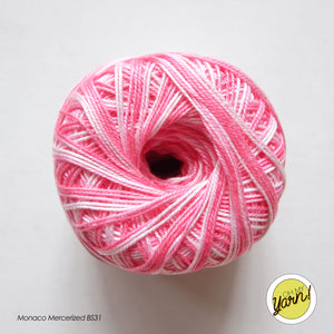 MONACO 3ply Mercerized Crochet Cotton Thread - Shaded