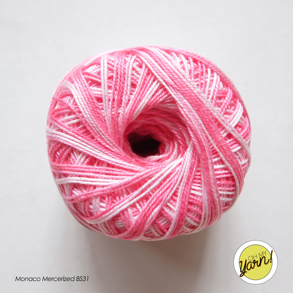 MONACO 3ply Mercerized Crochet Cotton Thread - Shaded