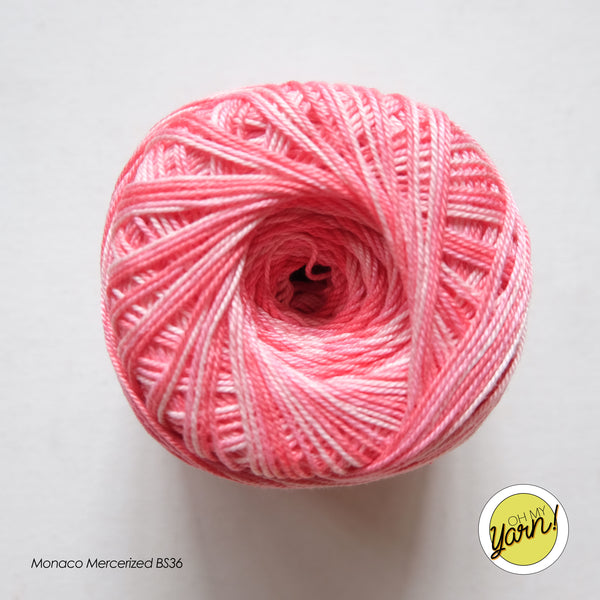 MONACO 3ply Mercerized Crochet Cotton Thread - Shaded