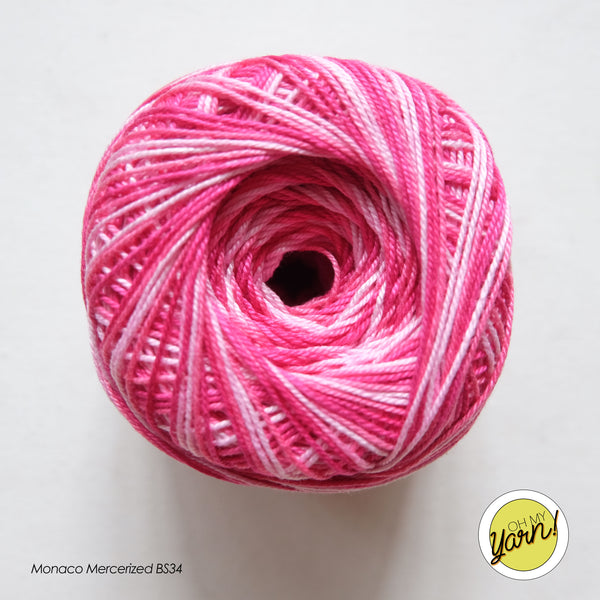 MONACO 3ply Mercerized Crochet Cotton Thread - Shaded