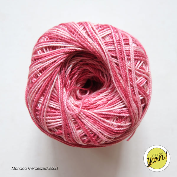 MONACO 3ply Mercerized Crochet Cotton Thread - Shaded