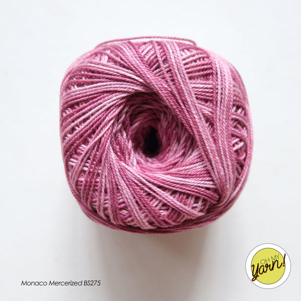 MONACO 3ply Mercerized Crochet Cotton Thread - Shaded