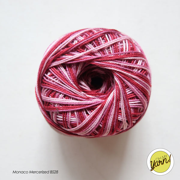 MONACO 3ply Mercerized Crochet Cotton Thread - Shaded