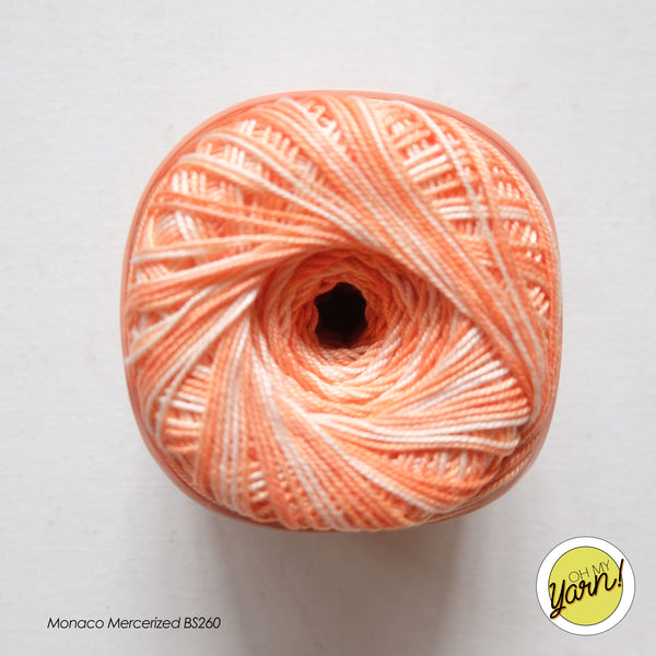 MONACO 3ply Mercerized Crochet Cotton Thread - Shaded