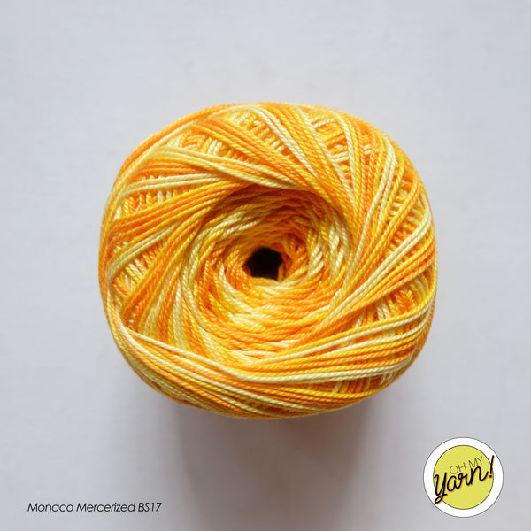 MONACO 3ply Mercerized Crochet Cotton Thread - Shaded