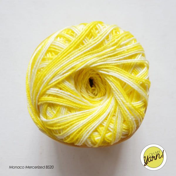 MONACO 3ply Mercerized Crochet Cotton Thread - Shaded