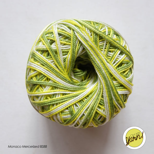 MONACO 3ply Mercerized Crochet Cotton Thread - Shaded
