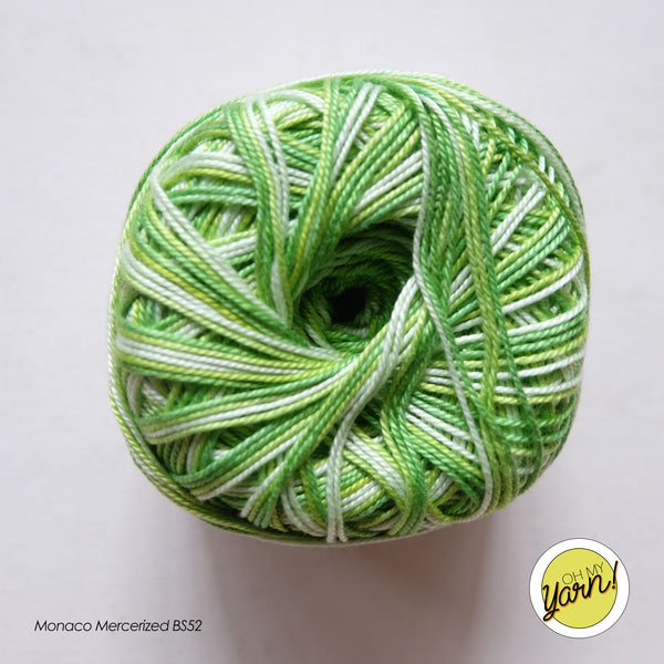 MONACO 3ply Mercerized Crochet Cotton Thread - Shaded