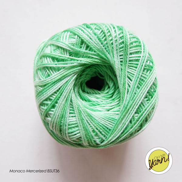 MONACO 3ply Mercerized Crochet Cotton Thread - Shaded
