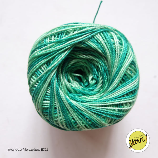 MONACO 3ply Mercerized Crochet Cotton Thread - Shaded