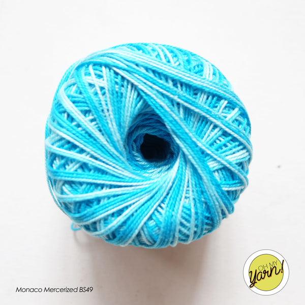 MONACO 3ply Mercerized Crochet Cotton Thread - Shaded