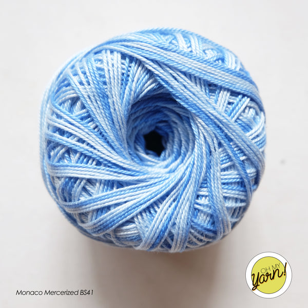 MONACO 3ply Mercerized Crochet Cotton Thread - Shaded