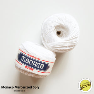 MONACO 5ply Mercerized Crochet Cotton