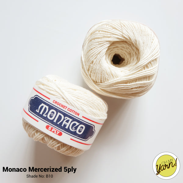 MONACO 5ply Mercerized Crochet Cotton
