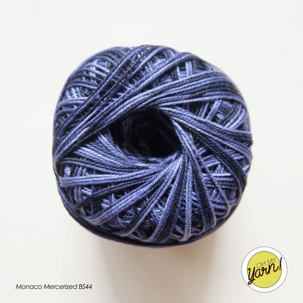 MONACO 3ply Mercerized Crochet Cotton Thread - Shaded
