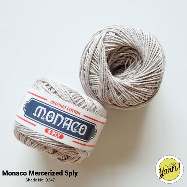 MONACO 5ply Mercerized Crochet Cotton