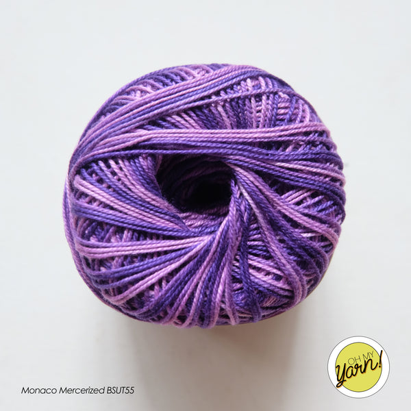 MONACO 3ply Mercerized Crochet Cotton Thread - Shaded