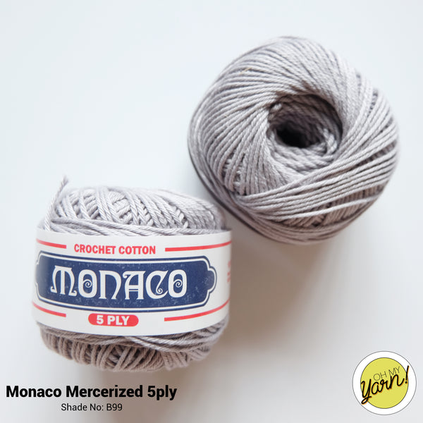 MONACO 5ply Mercerized Crochet Cotton