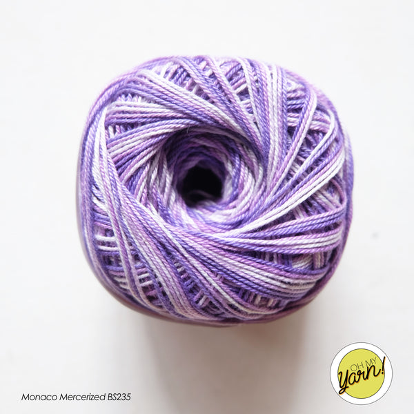 MONACO 3ply Mercerized Crochet Cotton Thread - Shaded
