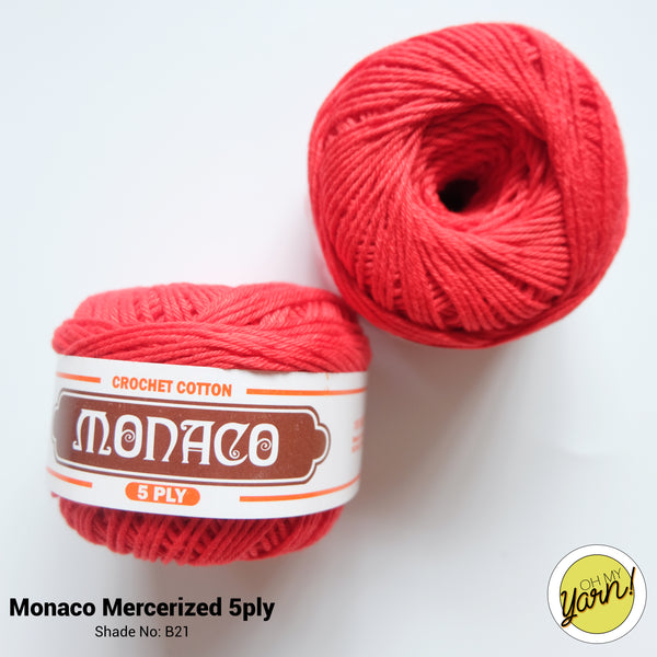 MONACO 5ply Mercerized Crochet Cotton