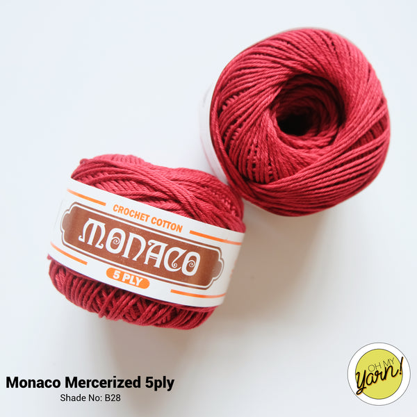 MONACO 5ply Mercerized Crochet Cotton
