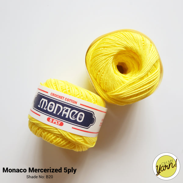 MONACO 5ply Mercerized Crochet Cotton