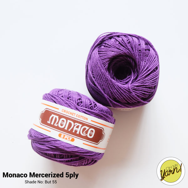 MONACO 5ply Mercerized Crochet Cotton