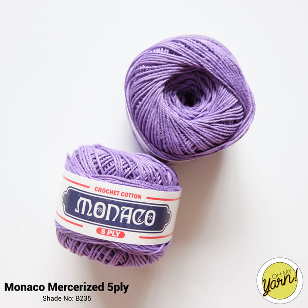 MONACO 5ply Mercerized Crochet Cotton