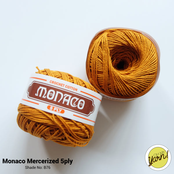 MONACO 5ply Mercerized Crochet Cotton