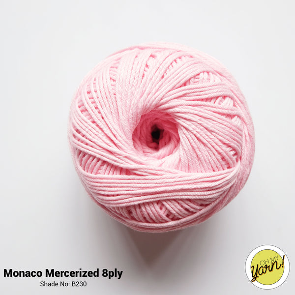 MONACO 8ply Mercerized Crochet Cotton