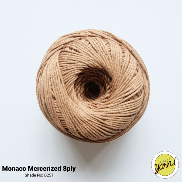 MONACO 8ply Mercerized Crochet Cotton