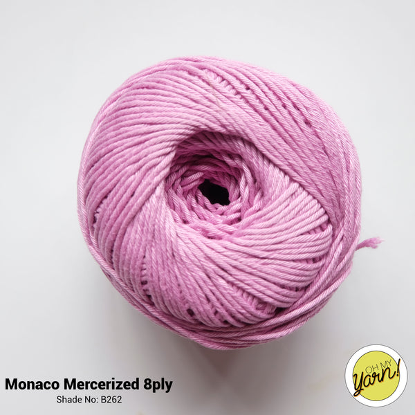 MONACO 8ply Mercerized Crochet Cotton