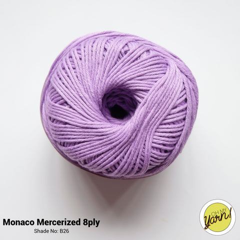 MONACO 8ply Mercerized Crochet Cotton