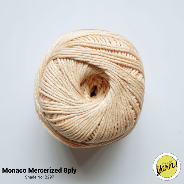 MONACO 8ply Mercerized Crochet Cotton