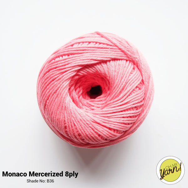 MONACO 8ply Mercerized Crochet Cotton