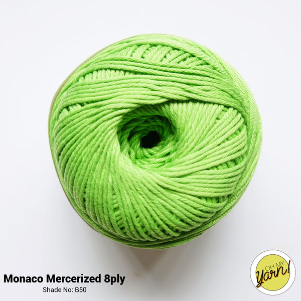 MONACO 8ply Mercerized Crochet Cotton