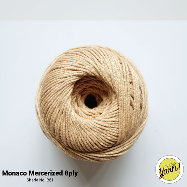 MONACO 8ply Mercerized Crochet Cotton