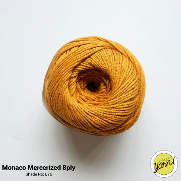 MONACO 8ply Mercerized Crochet Cotton