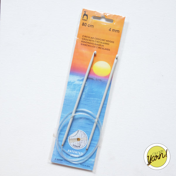 Pony Circular Tunisian Crochet Hooks 80cm 4mm