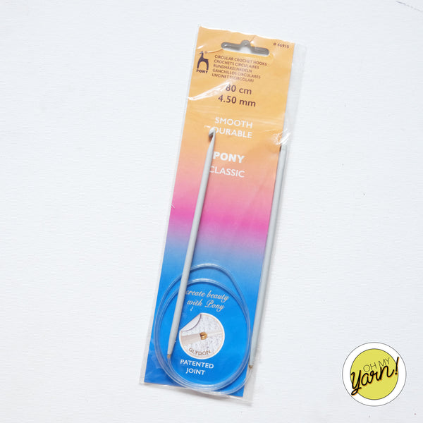 Pony Circular Tunisian Crochet Hooks 80cm 4.50mm