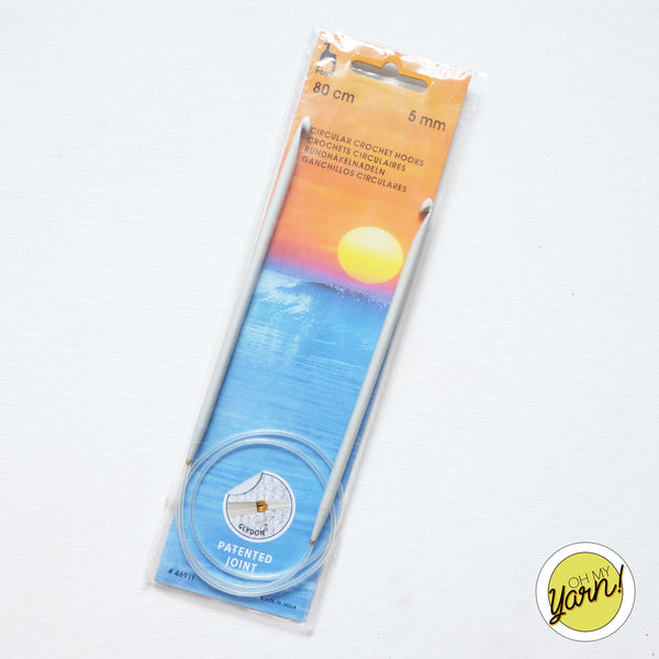 Pony Circular Tunisian Crochet Hooks 80cm 5mm
