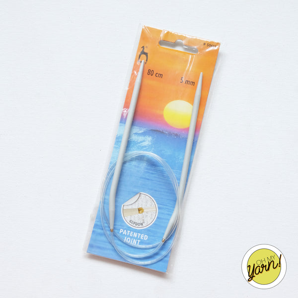 Pony Circular Knitting Needles 80cm 5mm