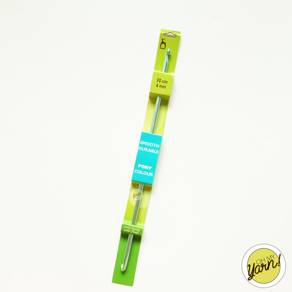 PONY Colored Aluminum Double Ended Tunisian Crochet Hook 30cm