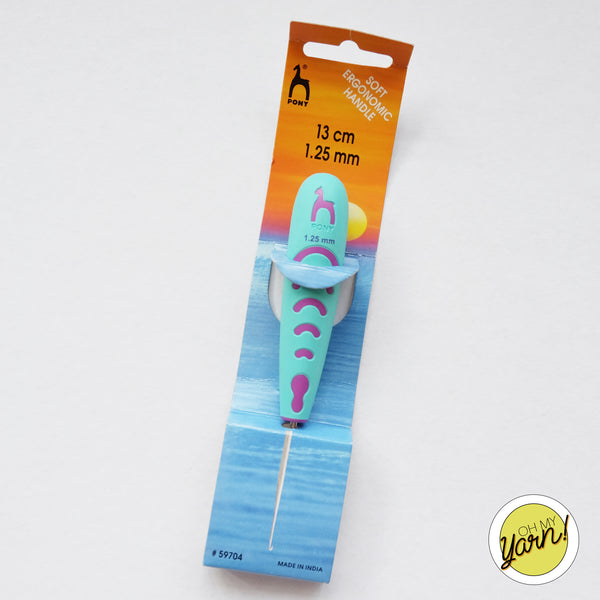 Pony Ergonomic Soft Crochet Hook 1.25mm