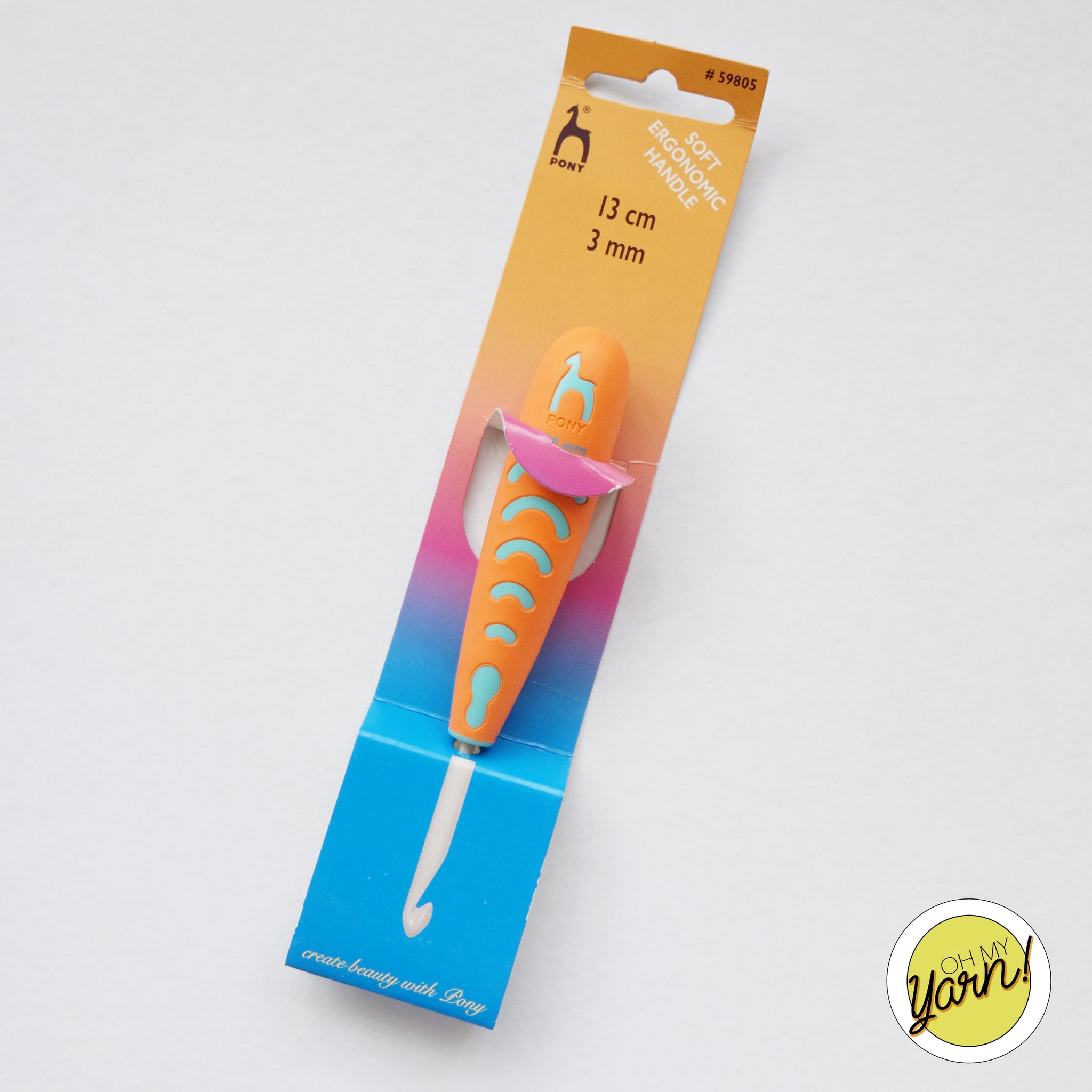 Pony Ergonomic Soft Crochet Hook 3mm