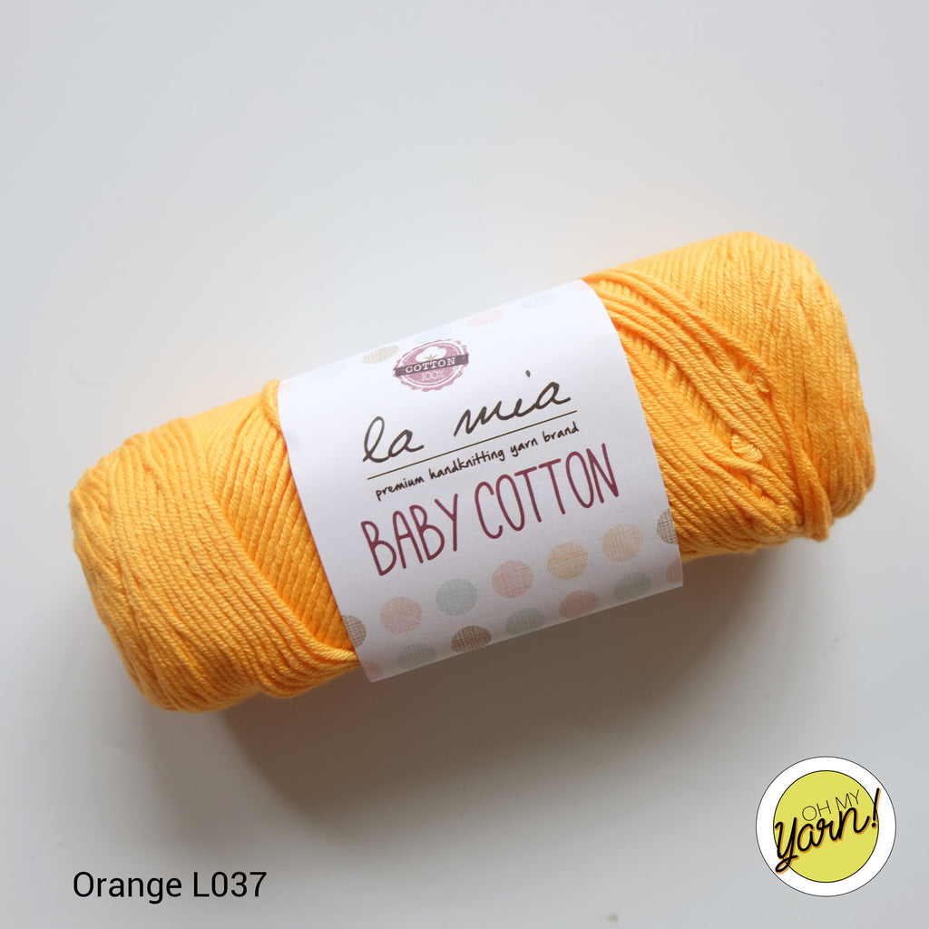 La Mia Pastel 100% Cotton Yarn, Mustard Yellow - L061