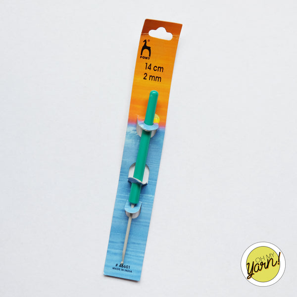 Pony Plastic Handle Crochet Hook 2mm
