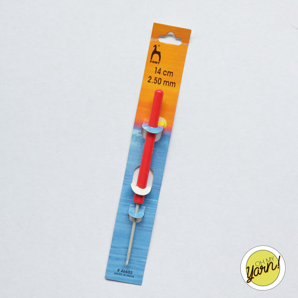 Pony Plastic Handle Crochet Hook 2.50mm